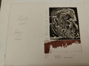 Rare lithographie numérotée signée Antonio Buondelmonte 1986 rare - Bild 1 von 3