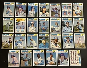 1977 Topps CHICAGO CUBS Complete TEAM Set BRUCE SUTTER Rick Paul REUSCHEL Trillo - Picture 1 of 3