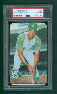 1970 Topps Super Baseball Card - #28 Reggie Jackson, PSA 4 VG/EX - Picture 1 of 2