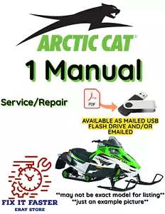 2005 ARCTIC CAT M6 SNOWMOBILE SERVICE REPAIR WIRING MANUAL PDF USB - Picture 1 of 3