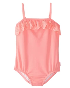 Seafolly Frill Tube Tank Rose Pink One Piece Swimsuit Kids Size 5 L37908 - Picture 1 of 2