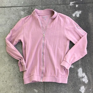BOOHOO MAN Sweater Mens Medium Sweatshirt Pink Full Zip Sweater - Picture 1 of 9