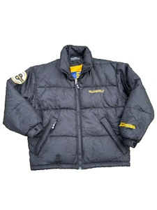 Vintage Pelle Pelle Marc Buchanan Puffer Jacket Mens Large Yellow Nylon Down - Picture 1 of 5