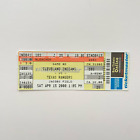 Jim Thome 200th Home Run Ticket Cleveland Indians vs Texas Rangers 4-15-2000