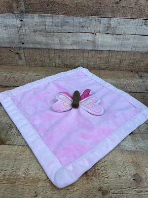 Amy Coe Pink Butterfly Lovey Security Blanket - Image 1 of 4