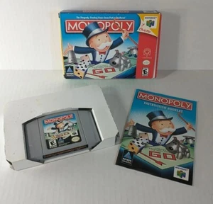 Monopoly Nintendo 64 N64 cartuccia gioco in scatola con manuale ottime condizioni - Foto 1 di 9