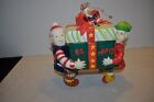 Ladas For Silvestri Elves Holding Christmas Candy Dish With Lid