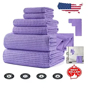 Spa-Like Luxury Oversize Quick Dry Microfiber Towel Set - Purple, 60x30 in. - Picture 1 of 6