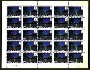 Polynesia - 1979 - Bora Bora, Complete Sheet of 25 Stamps MNH Unfolded. - Picture 1 of 3
