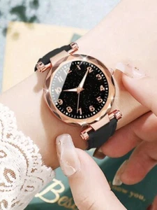 Watch For Ladies Women Girls Fashion Leather Strap Wristwatch Gift - Picture 1 of 3