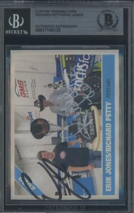 Richard Petty & Erik Jones Dual Signed 2016 Rookiesapp Custom Racing AUTO - Picture 1 of 2