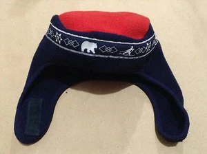 KIDS Beanie Cap Blue Winter Hats Ski Snow with Chin Strap Size Small - Picture 1 of 6