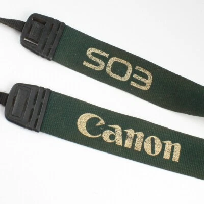 Canon EOS Elan - Correa de cámara tejida verde de 1 1/2" de ancho - De colección Foto 1 de 4