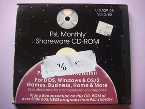 Vintage Software PsL Monthly Shareware CD-Rom Vol 3 # 2 used February 1995 - Picture 1 of 7