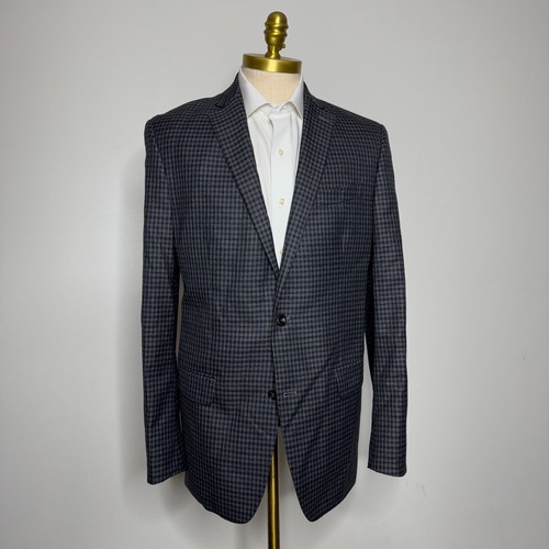 Michael Kors Blazer Cappotto Sportivo 42L Uomo Grigio Check