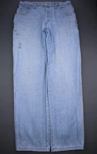 Vintage Herren Lands End Jeans gerades Bein Hergestellt in den USA Baumwolle Größe 34 (Msr 33x31) - Bild 1 von 12