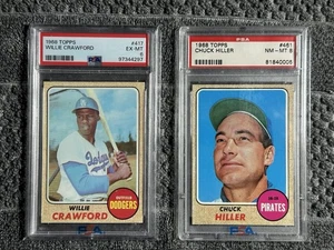1968 Topps Baseball PSA Graded. Chuck Hiller #461, Pittsburgh Pirates. - Bild 1 von 1