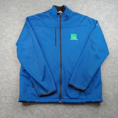 Eddie Bauer Jacket Mens Large Blue EB538 Softshell Fleece Lined Full Zip - Image 1 of 4