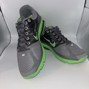 Nike Lunarglide 2 Sneakers US 9 Gray Green Mesh Running Shoes Logo - Picture 1 of 11