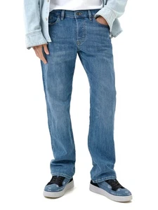 Diesel - Pantalones de mezclilla elásticos de corte recto regular para hombre - D-Mihtry 0ELAV - Imagen 1 de 3