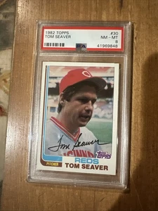 1982 TOPPS #30 TOM SEAVER PSA 8 - Foto 1 di 1