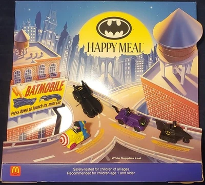 Expositor de juguetes Happy Meal McDonald's Batman Returns 1992 raro Foto 1 de 4