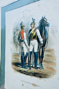 Chevaliers-gardes RUSSIE gravures rehaussée en couleurs - Picture 1 of 8
