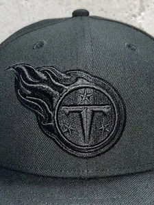 New Era 9Fifty Tennessee Titans Triple Black Snapback Hat Cap - Picture 1 of 9
