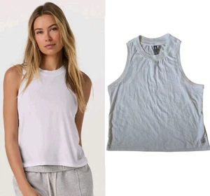 Vuori Damen kleines weißes Energy Tank Top Shirt sportlich ärmellos $ 54 - Bild 1 von 5