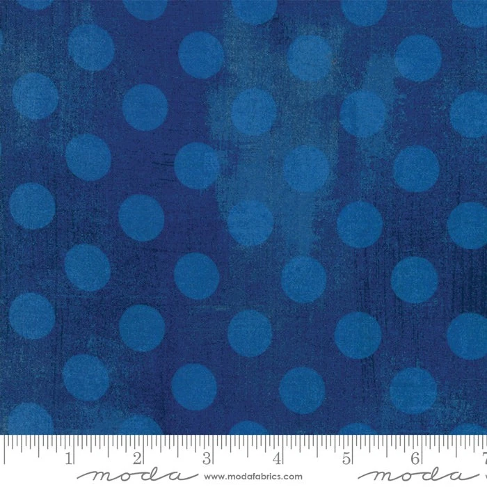 Cobalt Blue Grunge Hits Spot 108" wide fabric by Moda,11131 28, wide fabric - Image 1 of 1
