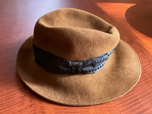 Vintage Early 2000s Linda Campisano Millinery Wool Hat EUC Fits M/L - Picture 1 of 5