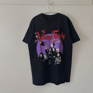 90s The Addams Family Wednesday Movie T-Shirt Vintage Size L Black Single Stitch - Picture 1 of 5