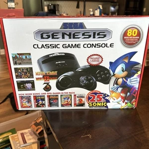 AtGames Sega Genesis Classic Mini Konsole mit 80 integrierten Spielen Wireless - Bild 1 von 5