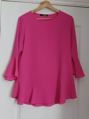 QUIZ - Pink Tunic Top Size 12 - Image 1 of 4