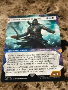 ADEWALE. BREAKER OF CHAINS Magic the Gathering MTG Assassin's Creed Showcase - Picture 1 of 2