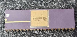 1x Vintage Gold Ceramic Texas Instruments TMS8080 TMS 8080 CPU Processor IMSAI - Zdjęcie 1 z 3