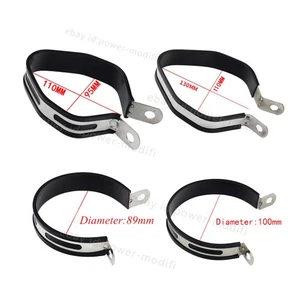 Motorcycle Exhaust Muffler Hanger Silencer Hanging Clamp Strap Mounting Bracket - Picture 1 of 11