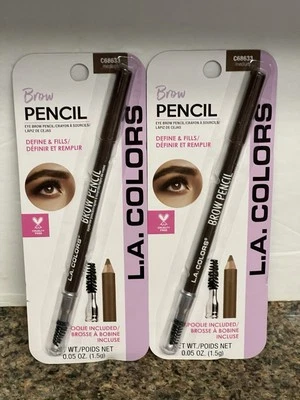 L.A. Colors Brow Pencil Define & Fills. Spoolie Included. (2 Pk) — 第 1/2 张图片