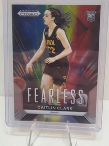 2024 Prizm Draft Picks Caitlin Clark Fearless Rookie RC Insert #24 Iowa WNBA - Picture 1 of 2