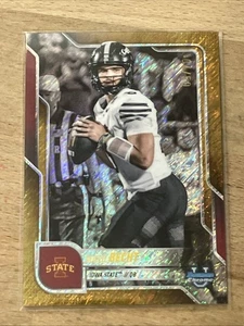 Rocco Becht 2025 Bowman University cromo #188 refractor brillo dorado #/50 - Imagen 1 de 3