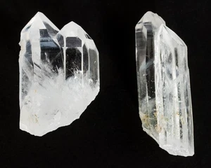 Lemurian Quartz Crystal Clear Points Crystals Colombia 2 pcs. 41-47mm H1346 - Picture 1 of 16