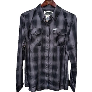 Dixon Flanell Southgate Bambusmischung Langarm kariert schwarz grau Large - Bild 1 von 10
