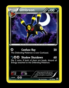 2012 Pokemon UMBREON Dark Explorers RARE Non Holo Black & White Set Card 61/108 - Picture 1 of 2