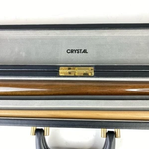 Vintage 2 Pc Crystal Leisure Wizard Pool Cue & Hard Case 58” - 19oz CUSTOM - Picture 1 of 24
