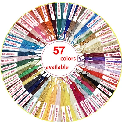 30pc /lot Fringe Tassel Sewing Decor Hanging Craft Trim DIY Bookmark 57 color T1 - image 1 of 4