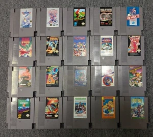 20 Nintendo NES Game Lot Top Gun, Commando, Pinball, Dr Mario, Rambo, Drag Warr - Picture 1 of 6