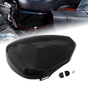 Metal Gloss Black Left Battery Side Cover Fit For Harley Sportster XL883 XL1200 - Foto 1 di 15
