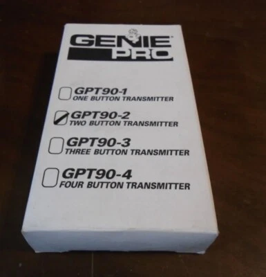 Genie Pro GPT90-2 Botón Transmisor Control Remoto Abridor de Puerta de Garaje Nuevo Foto 1 de 2