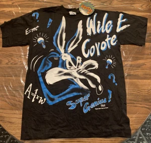 Vintage Looney Tunes Wile E Coy Single Stitch T-Shirt Size L New with tags 1994 - Picture 1 of 10