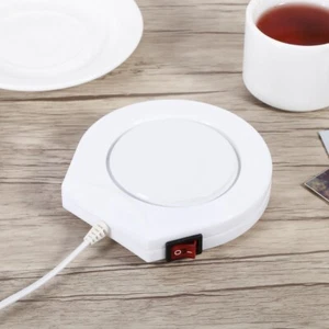 Electric Coffee Mug Warmer Tea Cup Insulating Pad Heating Plate For Office Home - Picture 1 of 11